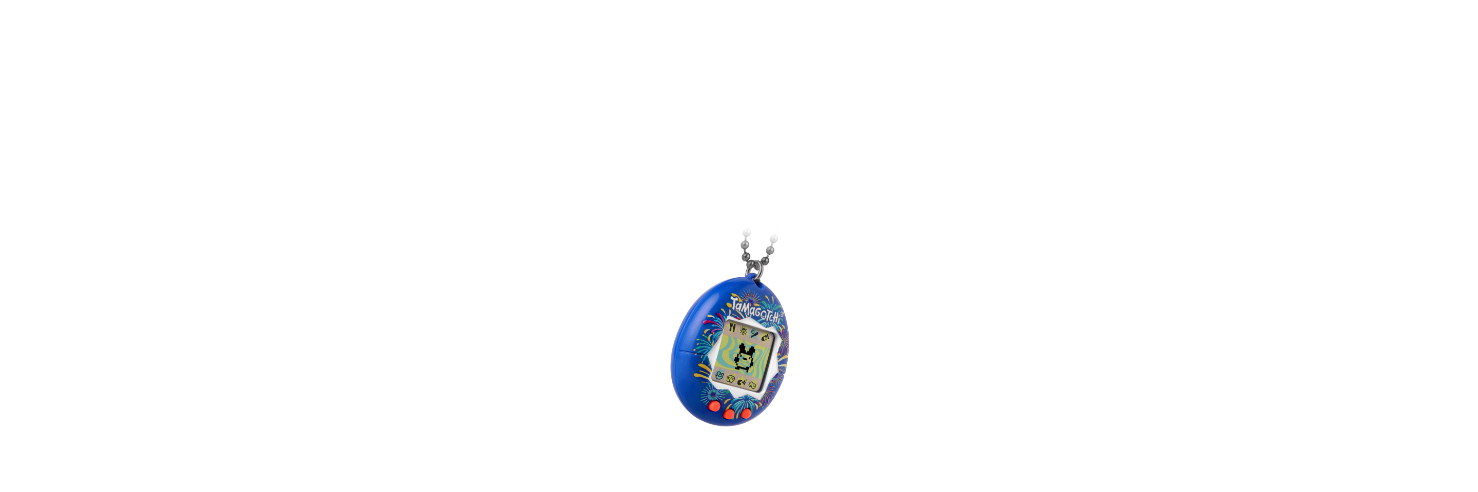 Tamagotchi Azul de la portada de las colecciones